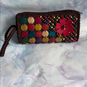 Hand made clutch from Bangladesh.